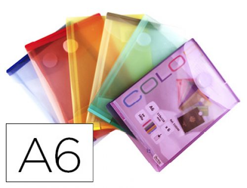 Bolsa porta documentos tarifold din a6 vertical polipropileno 200 microns serigrafiado fecho de velcro expositor de 60 u , Tarifold , 154737 , 3377995103601